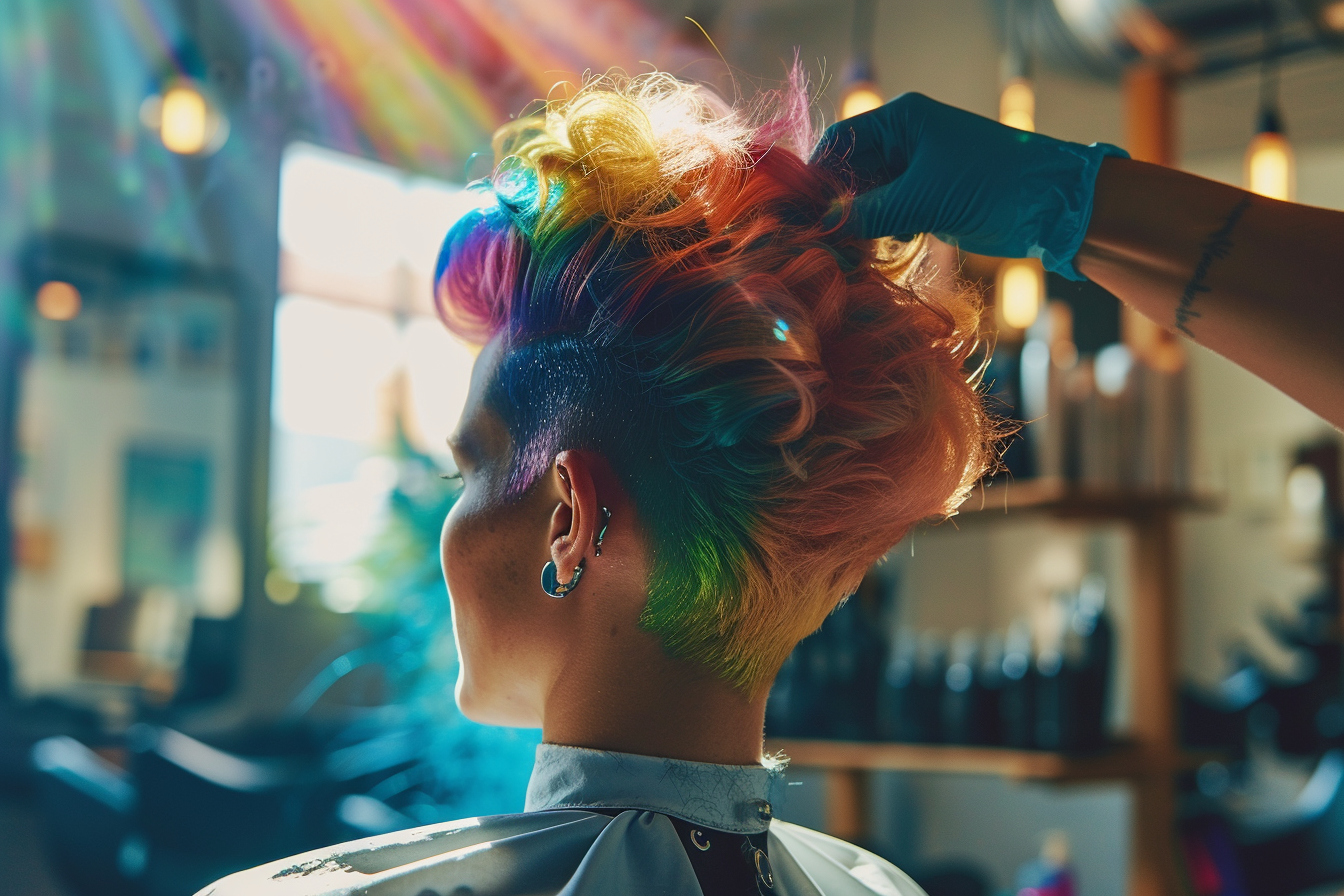 Salon de coiffure animé à Tours